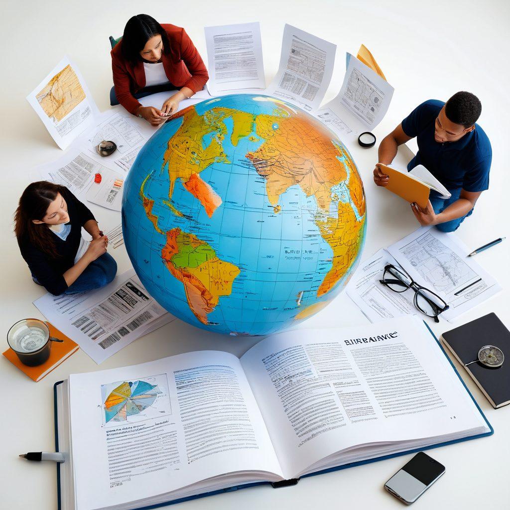 A dynamic guidebook open to pages filled with insurance symbols, featuring a compass and a globe to symbolize navigation. The background includes diverse people discussing insurance options around a table with papers and laptops, conveying a sense of community and expertise. The overall tone is inviting with warm, bright colors to suggest affordability and trust. super-realistic. vibrant colors. white background.